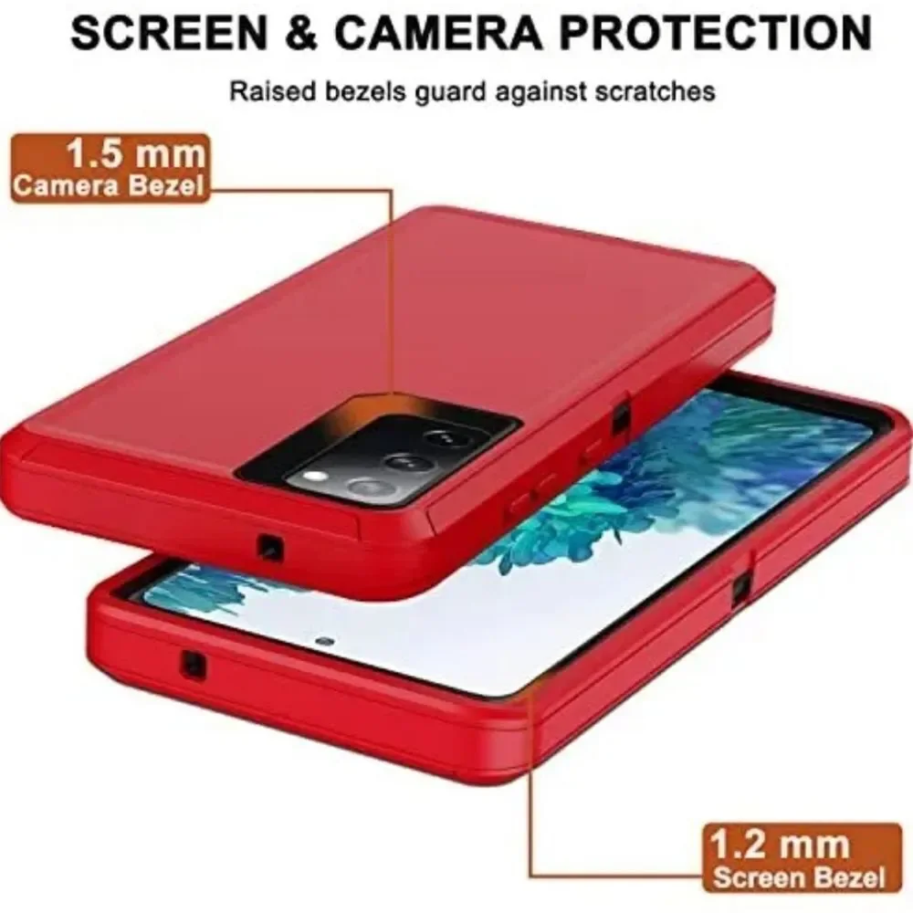 🔹️🔺️NIB Red RubCase w/Belt Clip For Samsung Galaxy Fe 5G
